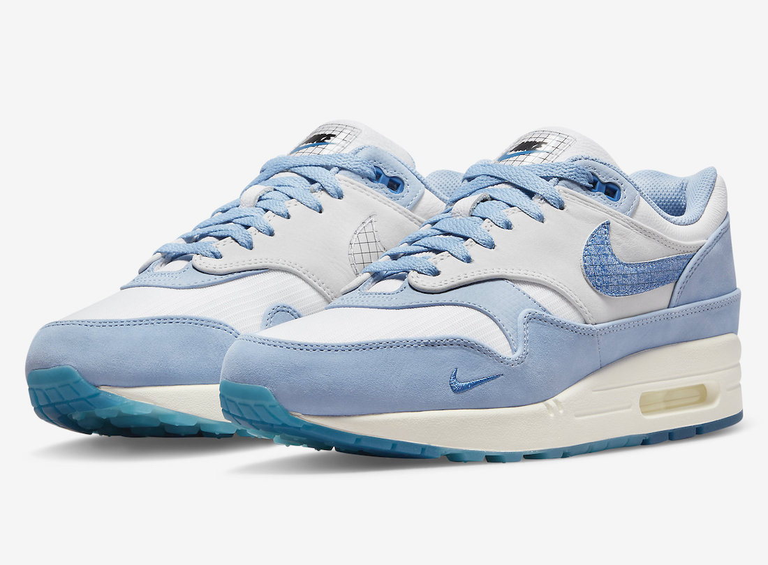 Nike,Air Max 1,DR0448-100,Blue 清爽颜值夏日绝配!全新 Air Max 1 官图来了! Nike,Air Max 1,DR0448-100,Blue 清爽颜值夏日绝配!全新 Air Max 1 官图来了!