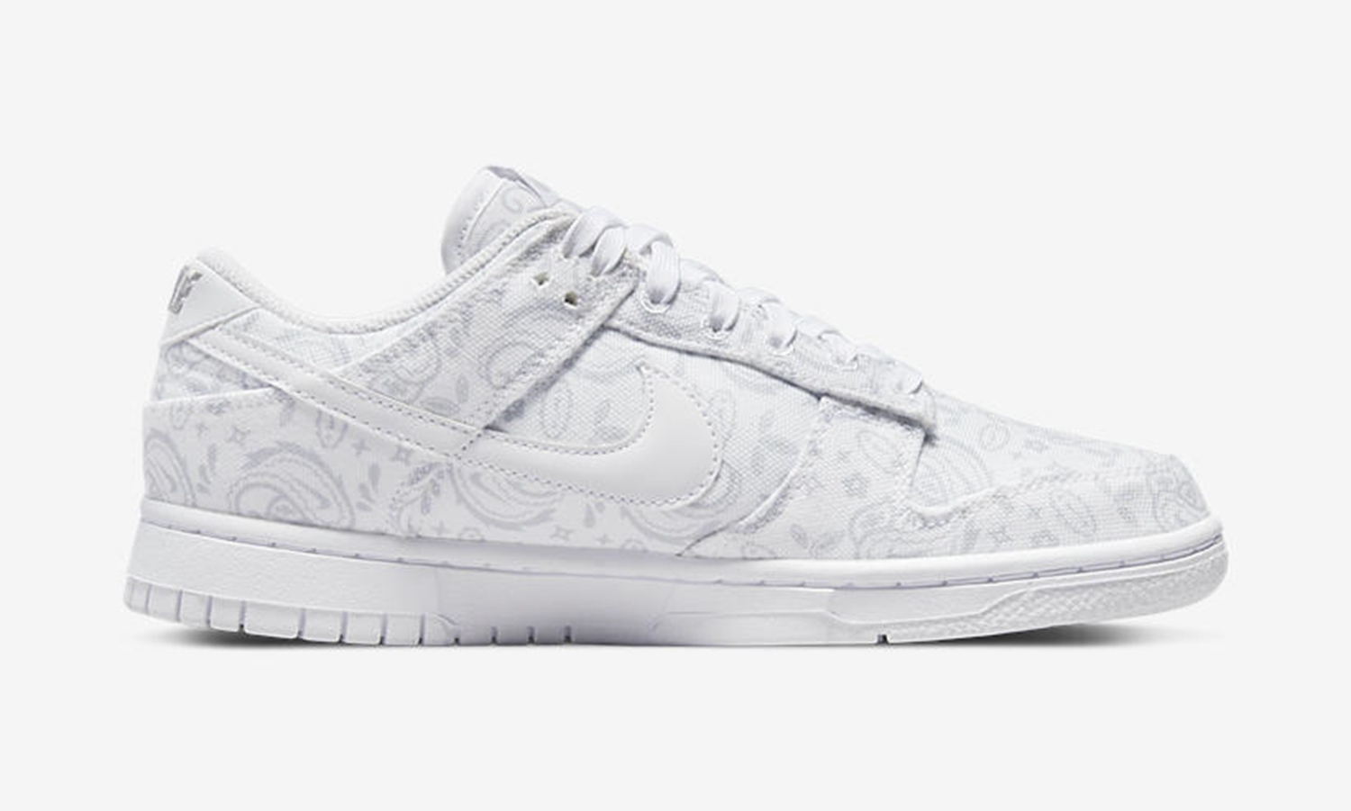 Nike,Dunk Low,White Paisley,DJ 期待撕撕乐玩法!「纯白腰果花」Dunk Low 官图曝光! Nike,Dunk Low,White Paisley,DJ 期待撕撕乐玩法!「纯白腰果花」Dunk Low 官图曝光!