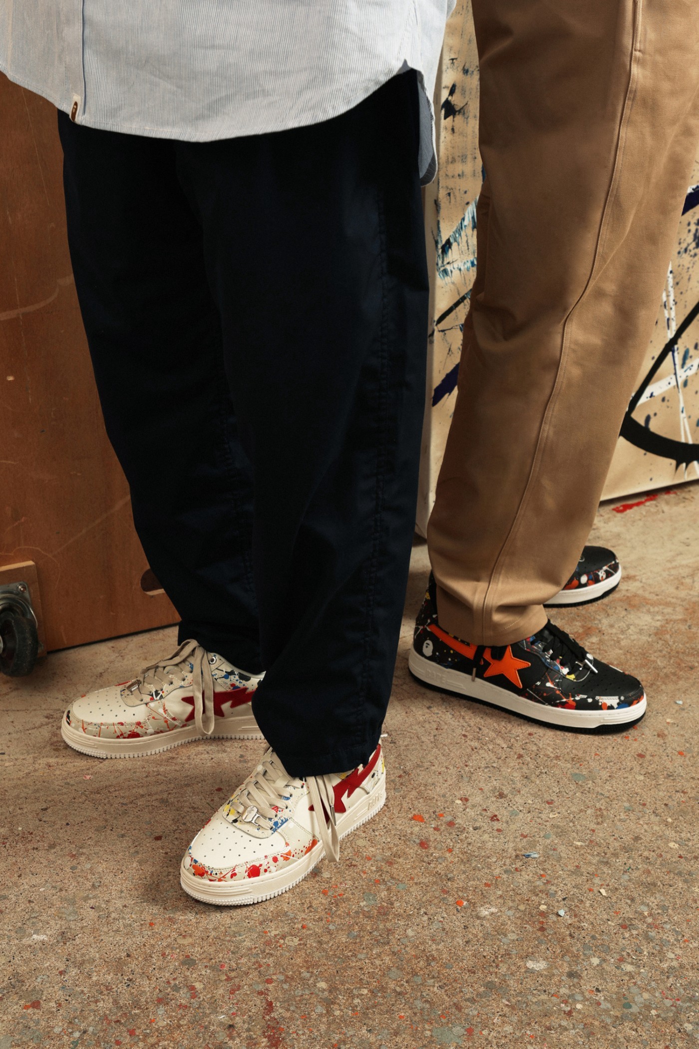 BAPE,BAPE STA, 泼墨细节点缀!全新 BAPE STA 实物上脚图曝光! BAPE,BAPE STA, 泼墨细节点缀!全新 BAPE STA 实物上脚图曝光!