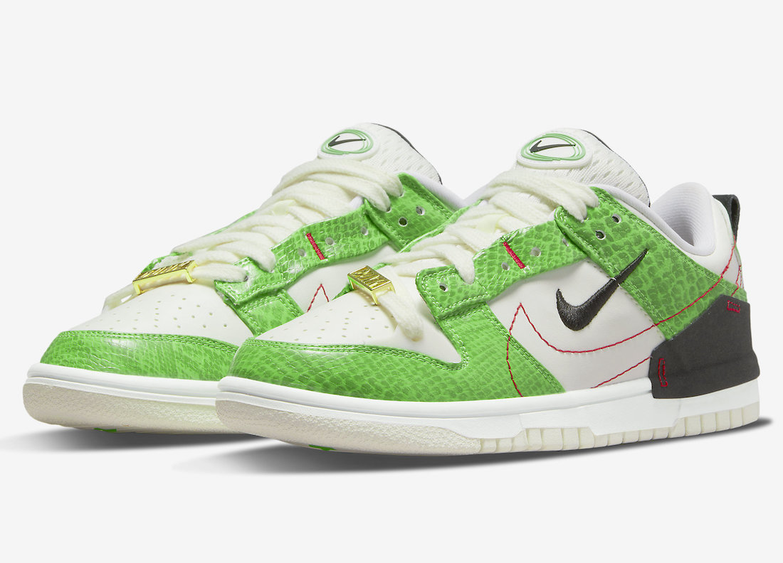 Nike,Dunk Low Disrupt 2,Just D 奢华高规格堪比联名!全新「金扣绿蛇」Dunk 官图曝光! Nike,Dunk Low Disrupt 2,Just D 奢华高规格堪比联名!全新「金扣绿蛇」Dunk 官图曝光!