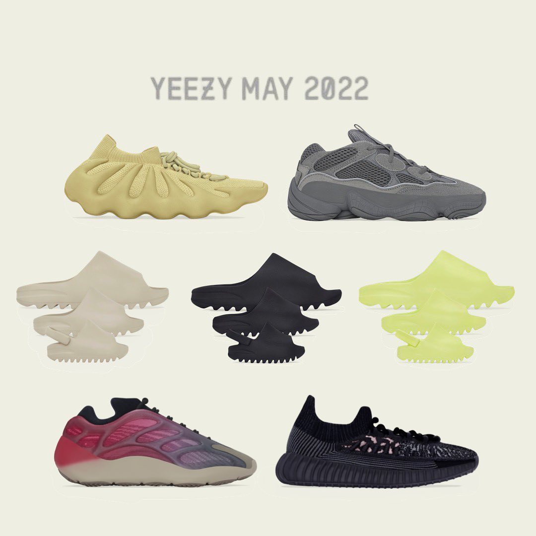 Yeezy,发售 一张图看懂本月 Yeezy 新品!天价拖鞋即将补货! Yeezy,发售 一张图看懂本月 Yeezy 新品!天价拖鞋即将补货!