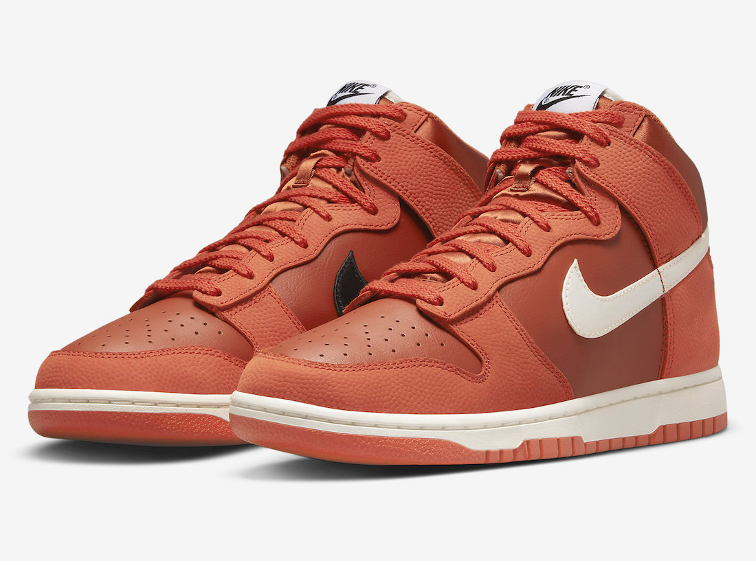 Nike,Dunk High EMB,DH8008-800, 罕见「篮球皮」+ 金扣!NBA 75 周年专属 Dunk Hi 美图释出! Nike,Dunk High EMB,DH8008-800, 罕见「篮球皮」+ 金扣!NBA 75 周年专属 Dunk Hi 美图释出!