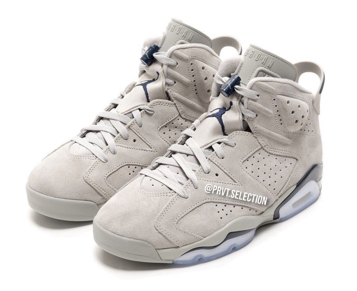 Air Jordan 6,Georgetown,CT8529 灰麂皮真够奢华!「乔治城」AJ6 最新实物图曝光! Air Jordan 6,Georgetown,CT8529 灰麂皮真够奢华!「乔治城」AJ6 最新实物图曝光!