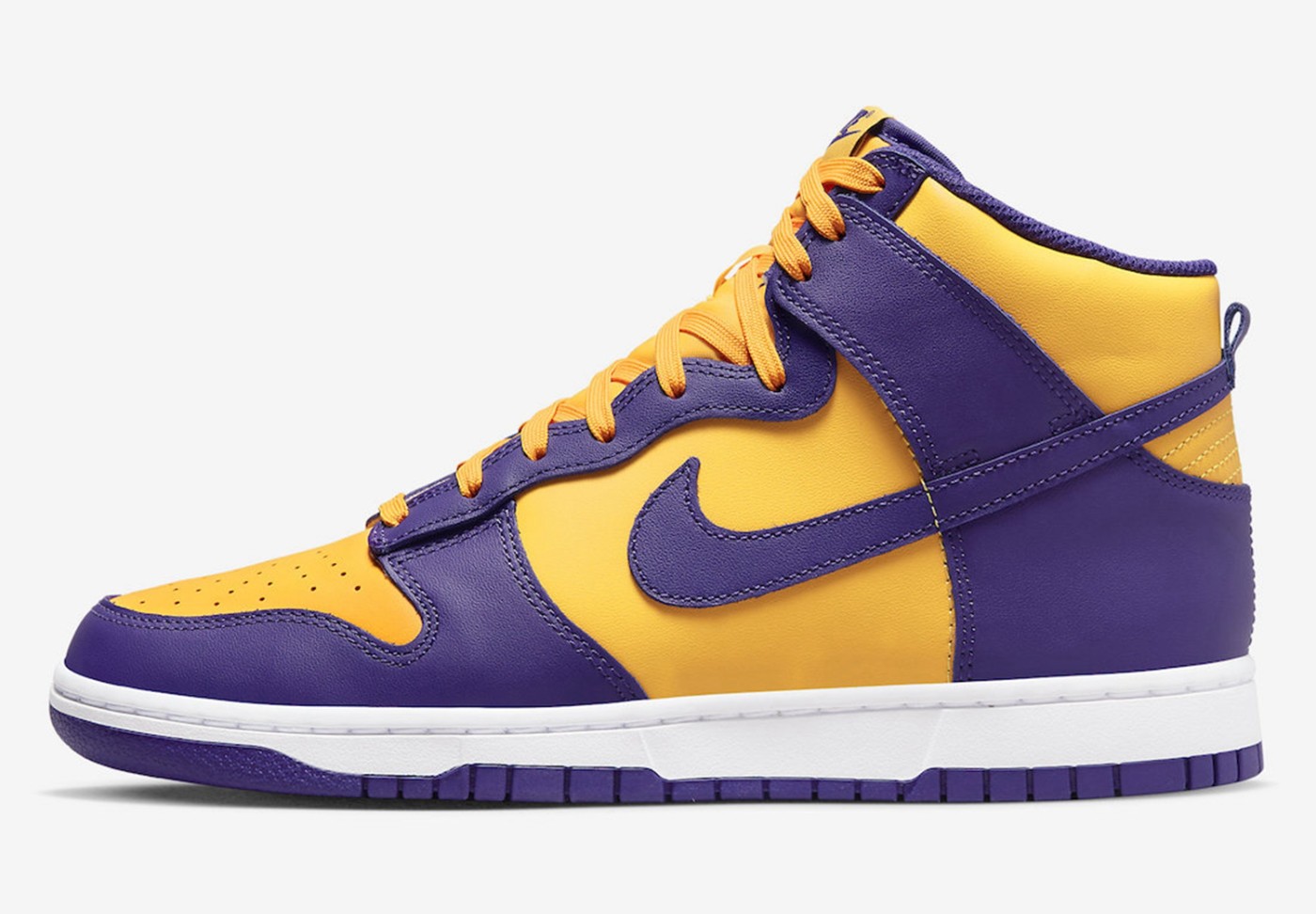 Nike,Dunk High 神似紫金湖人配色!全新 Nike Dunk Hi 官图曝光! Nike,Dunk High 神似紫金湖人配色!全新 Nike Dunk Hi 官图曝光!