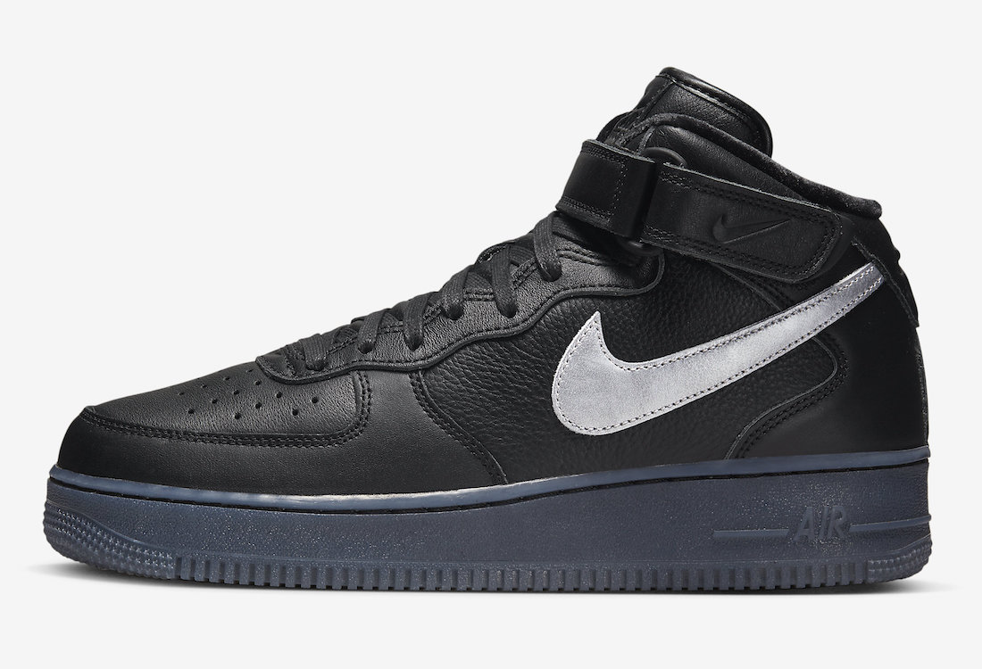 Nike,Air Force 1 Mid,Black Met 用料规格丝毫不输联名!全新「黑武士」AF1 Mid 质感太炸! Nike,Air Force 1 Mid,Black Met 用料规格丝毫不输联名!全新「黑武士」AF1 Mid 质感太炸!