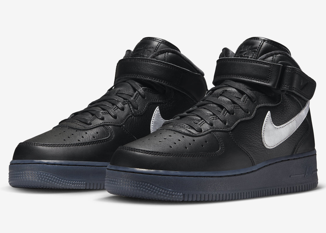 Nike,Air Force 1 Mid,Black Met 用料规格丝毫不输联名!全新「黑武士」AF1 Mid 质感太炸! Nike,Air Force 1 Mid,Black Met 用料规格丝毫不输联名!全新「黑武士」AF1 Mid 质感太炸!