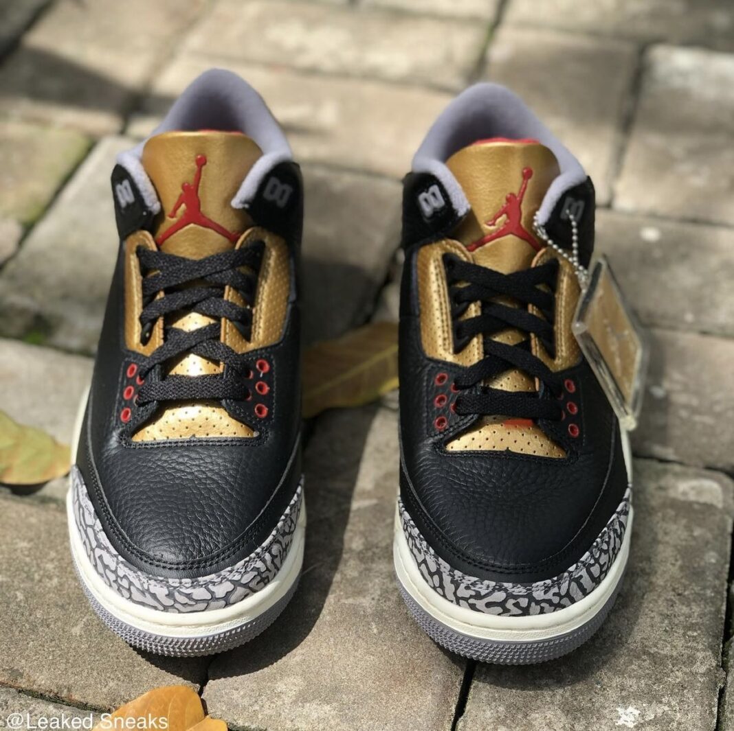AJ,Air Jordan 3,WMNS,Black Gol 奢华版「黑水泥」AJ3 最新实物曝光!这谁受的了啊! AJ,Air Jordan 3,WMNS,Black Gol 奢华版「黑水泥」AJ3 最新实物曝光!这谁受的了啊!
