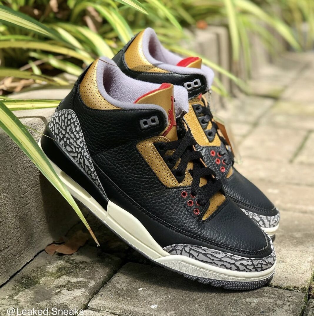 AJ,Air Jordan 3,WMNS,Black Gol 奢华版「黑水泥」AJ3 最新实物曝光!这谁受的了啊! AJ,Air Jordan 3,WMNS,Black Gol 奢华版「黑水泥」AJ3 最新实物曝光!这谁受的了啊!