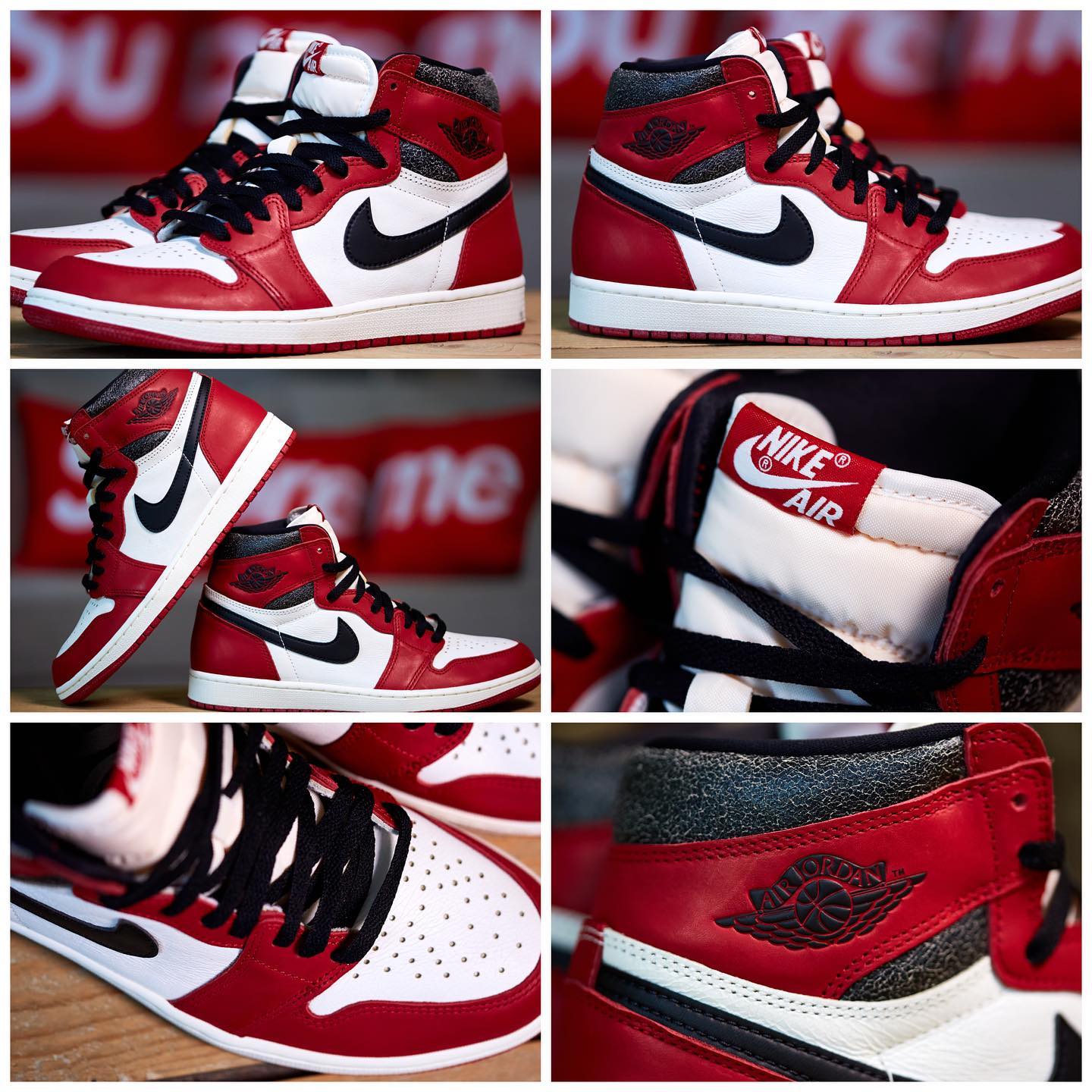 Air Jordan 1,DZ5485-612,发售,AJ1 「芝加哥」AJ1 最新实物图曝光!有个细节终于看清楚了! Air Jordan 1,DZ5485-612,发售,AJ1 「芝加哥」AJ1 最新实物图曝光!有个细节终于看清楚了!