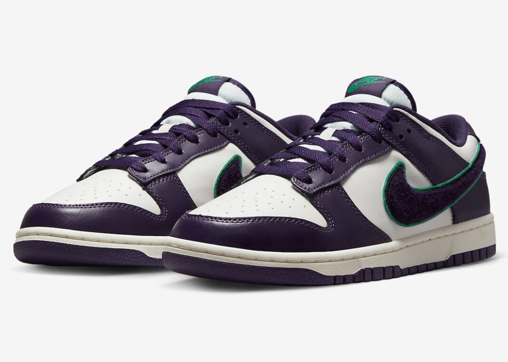 Nike,Dunk Low,Chenille Swoosh, 「恶人紫」Dunk 又来了!官图刚刚曝光! Nike,Dunk Low,Chenille Swoosh, 「恶人紫」Dunk 又来了!官图刚刚曝光!