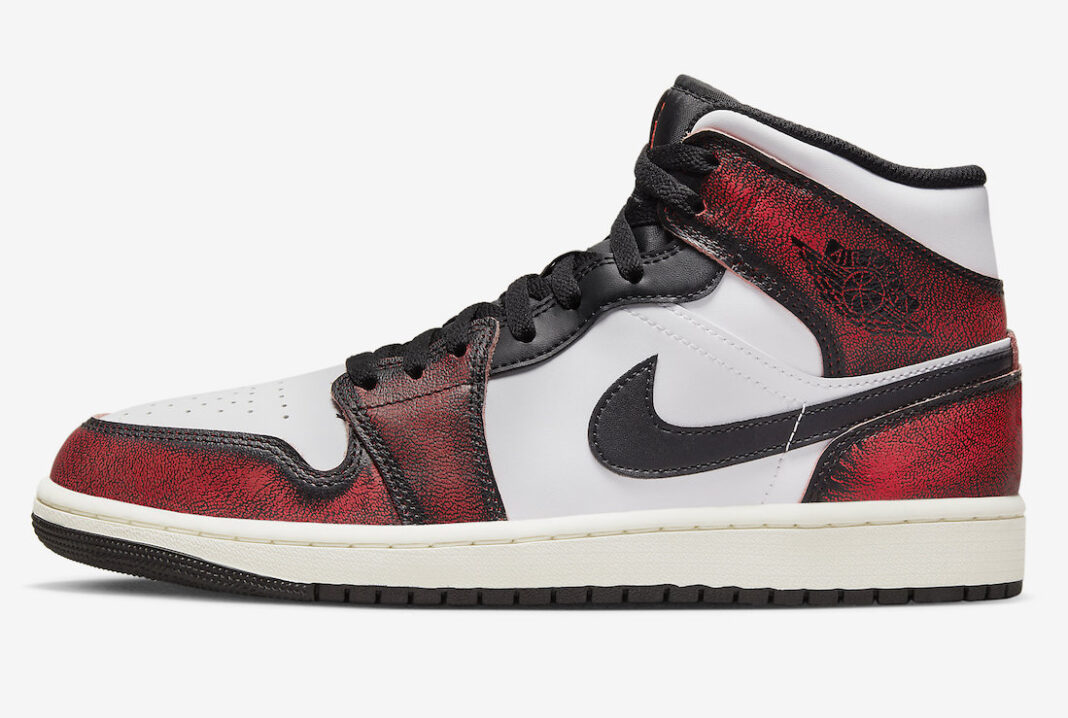 AJ,Air Jordan 1 Mid,Wear-Away, 新配色「芝加哥」AJ1 首次曝光!做旧效果不一般! AJ,Air Jordan 1 Mid,Wear-Away, 新配色「芝加哥」AJ1 首次曝光!做旧效果不一般!