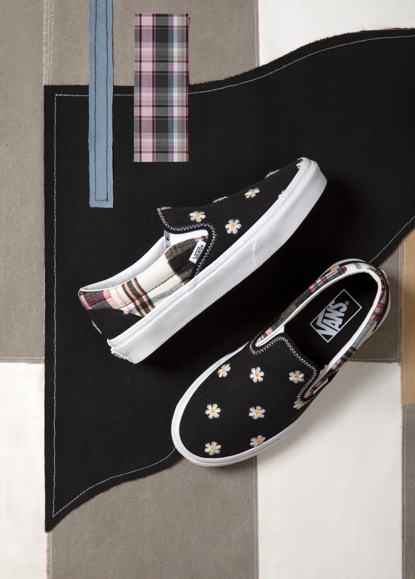 Vans,Authentic,Classic Slip-On 格纹缀花真骚气!Vans 全新拼接系列即将发售! Vans,Authentic,Classic Slip-On 格纹缀花真骚气!Vans 全新拼接系列即将发售!