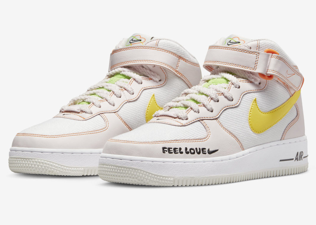 Nike,Air Force 1 Mid,Feel Love 灯芯绒质感太赞了!新配色 AF1 细节多到数不清! Nike,Air Force 1 Mid,Feel Love 灯芯绒质感太赞了!新配色 AF1 细节多到数不清!