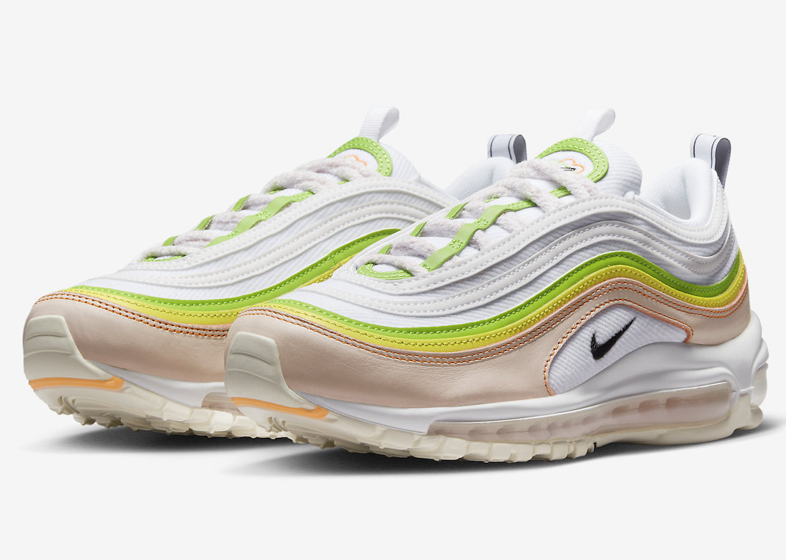 Nike,Air Max 97,FD0870-100 又一双灯芯绒 Air Max 97 来了!彩色线条真清爽! Nike,Air Max 97,FD0870-100 又一双灯芯绒 Air Max 97 来了!彩色线条真清爽!