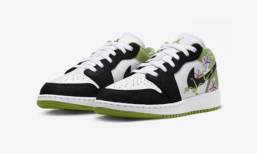 Air Jordan 1,AJ1,DQ8389-100 黑脚趾 + 花卉刺绣!这双全新 Air Jordan 1 Low 真够特别! Air Jordan 1,AJ1,DQ8389-100 黑脚趾 + 花卉刺绣!这双全新 Air Jordan 1 Low 真够特别!