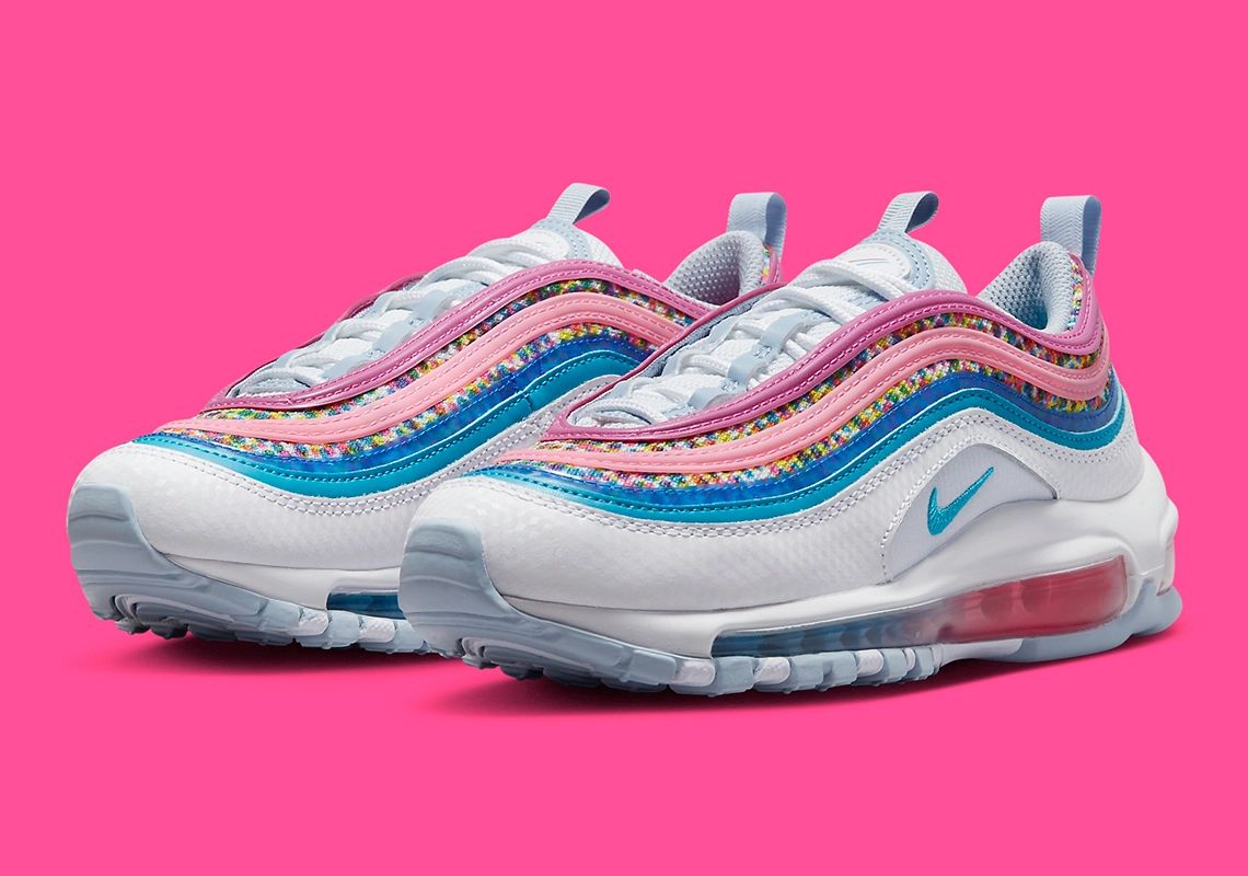 Nike,Air Max 97,3D Color Dots, 新配色 Air Max 97 官图曝光!彩虹鞋面骚气十足! Nike,Air Max 97,3D Color Dots, 新配色 Air Max 97 官图曝光!彩虹鞋面骚气十足!