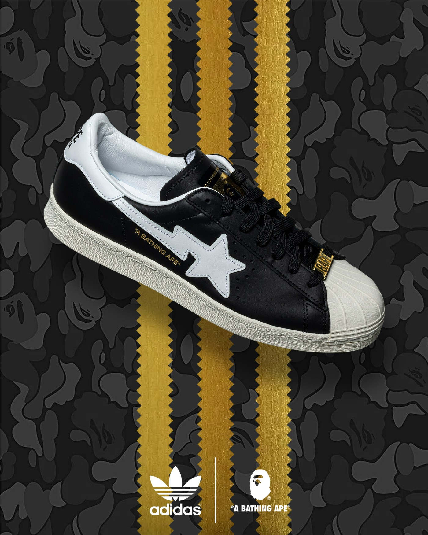 BAPE®,adidas Originals,Superst BAPE® x 三叶草新联名开箱!这质感、这设计真的香! BAPE®,adidas Originals,Superst BAPE® x 三叶草新联名开箱!这质感、这设计真的香!