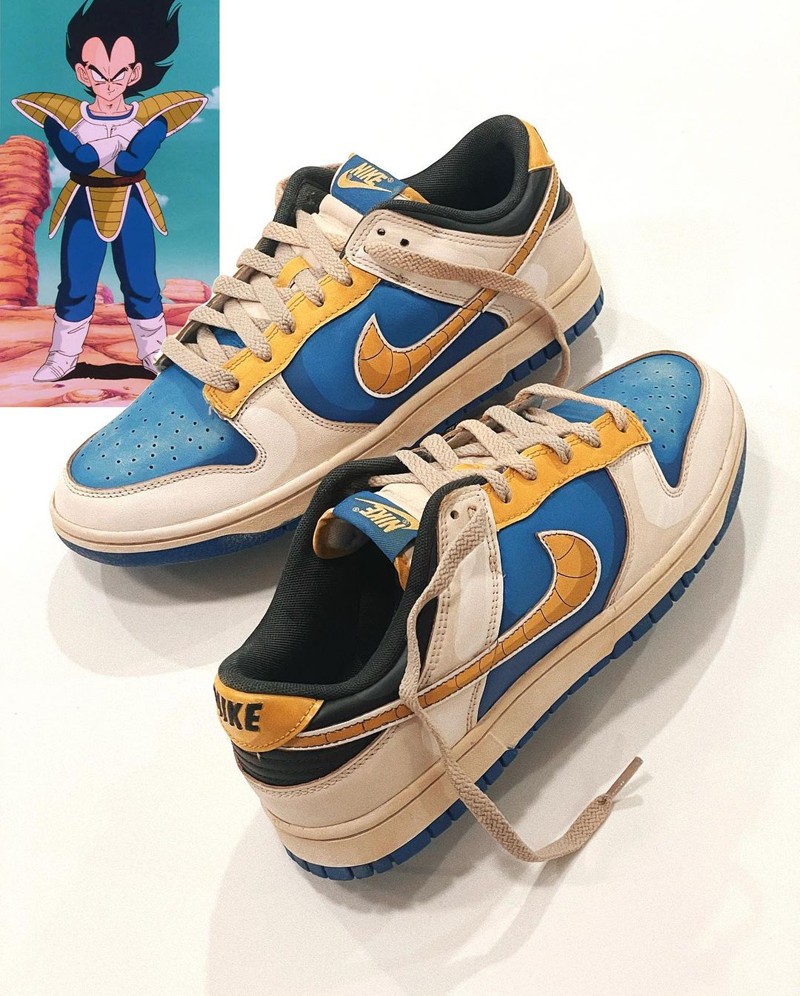 Nike,Dunk Low,球鞋定制 龙珠 Dunk 又出新配色!终于轮到「贝吉塔」了! Nike,Dunk Low,球鞋定制 龙珠 Dunk 又出新配色!终于轮到「贝吉塔」了!