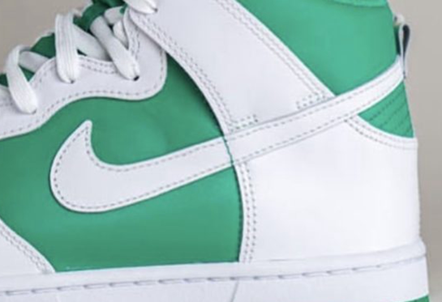 Nike,Dunk High,Pine Green 配色清新脱俗!反转「白绿」Dunk 上脚图曝光! Nike,Dunk High,Pine Green 配色清新脱俗!反转「白绿」Dunk 上脚图曝光!