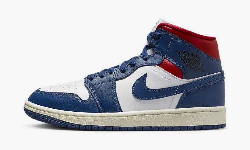 AJ1,Air Jordan 1,Mid,WMNS,BQ64 红蓝撞色 yyds!法国国旗 AJ1 官图曝光! AJ1,Air Jordan 1,Mid,WMNS,BQ64 红蓝撞色 yyds!法国国旗 AJ1 官图曝光!