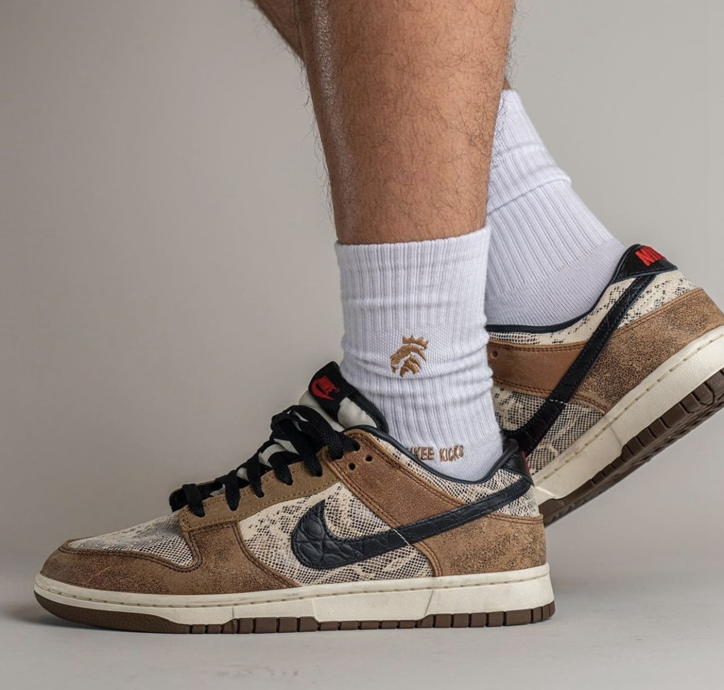 Nike,Dunk Low,CO.JP,FJ5434-120 奢华蛇纹装扮!「地区限定」Dunk Low 实物上脚曝光! Nike,Dunk Low,CO.JP,FJ5434-120 奢华蛇纹装扮!「地区限定」Dunk Low 实物上脚曝光!