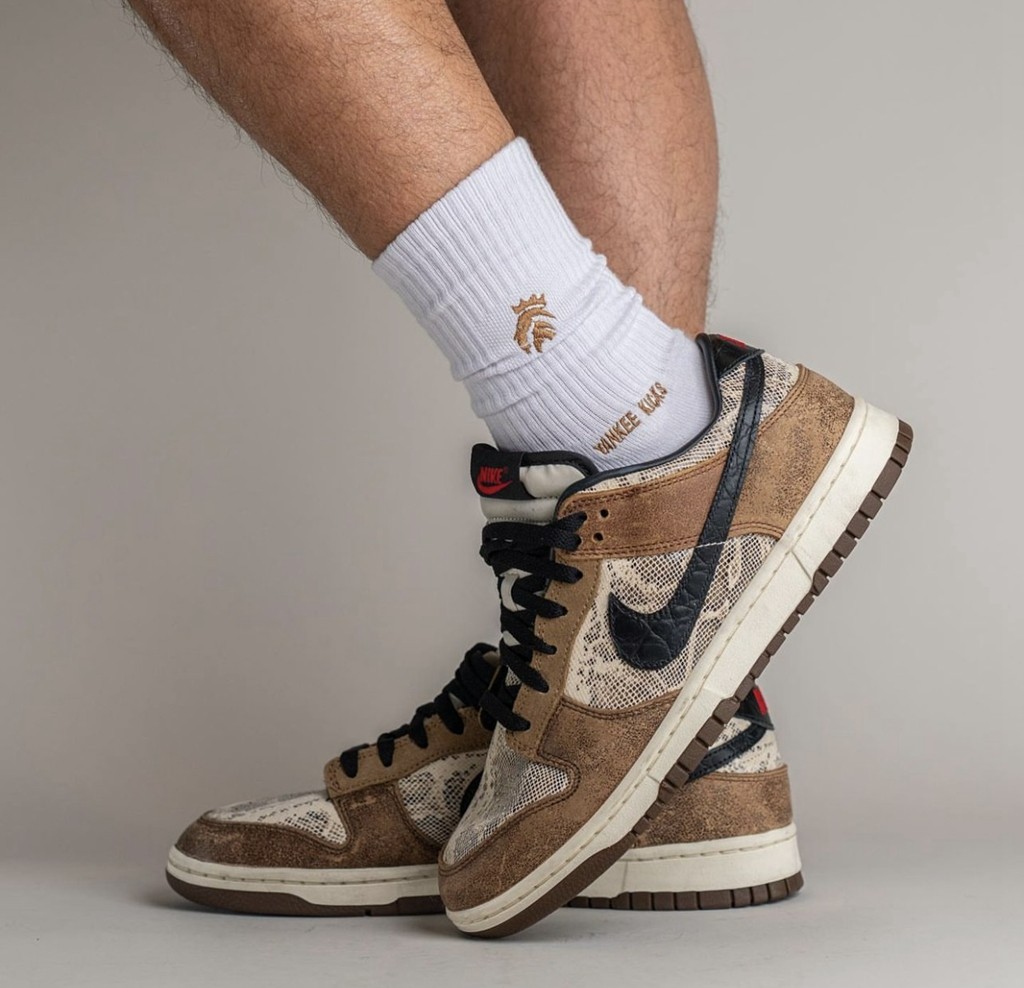 Nike,Dunk Low,CO.JP,FJ5434-120 奢华蛇纹装扮!「地区限定」Dunk Low 实物上脚曝光! Nike,Dunk Low,CO.JP,FJ5434-120 奢华蛇纹装扮!「地区限定」Dunk Low 实物上脚曝光!