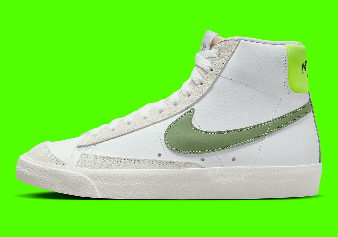 Nike,Blazer Mid '77,FJ4740-100 清新「牛油果绿」装扮!全新配色 Nike Blazer 官图曝光! Nike,Blazer Mid '77,FJ4740-100 清新「牛油果绿」装扮!全新配色 Nike Blazer 官图曝光!