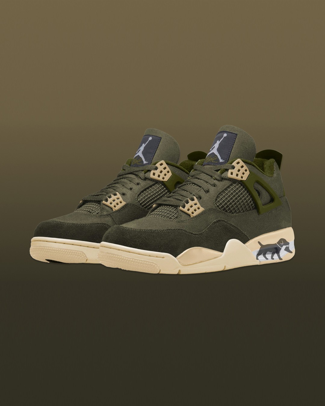 Air Jordan 4,Jordan Brand,Oliv 怎么又不一样了?!帆布 AJ4 再曝效果图! Air Jordan 4,Jordan Brand,Oliv 怎么又不一样了?!帆布 AJ4 再曝效果图!