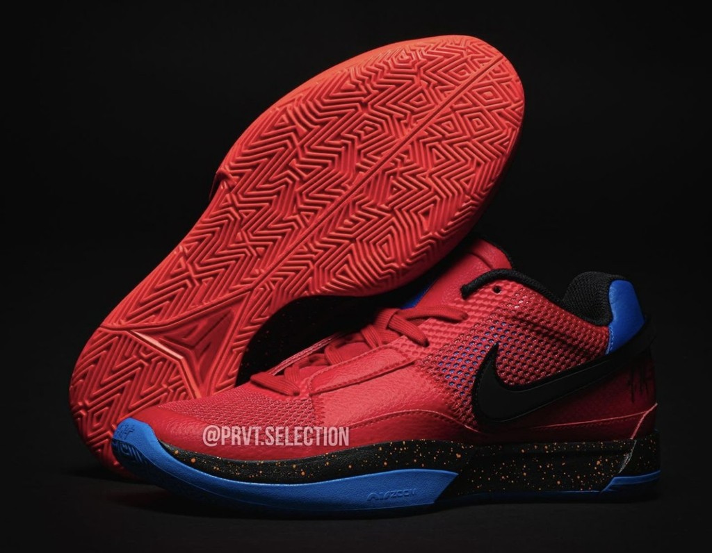 Nike,Ja 1,DR8785-401 红蓝鸳鸯造型!新配色 JA1 实物曝光! Nike,Ja 1,DR8785-401 红蓝鸳鸯造型!新配色 JA1 实物曝光!