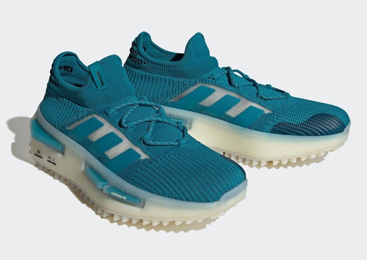 adidas,NMD S1,Active Teal,HQ44 超吸睛「湖水蓝」装扮!全新 NMD S1 官图曝光! adidas,NMD S1,Active Teal,HQ44 超吸睛「湖水蓝」装扮!全新 NMD S1 官图曝光!