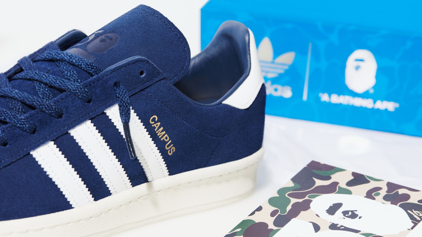 Bape,adidas Originals,Campus 刚刚登场!三叶草 x BAPE® 30 周年新鞋曝光! Bape,adidas Originals,Campus 刚刚登场!三叶草 x BAPE® 30 周年新鞋曝光!