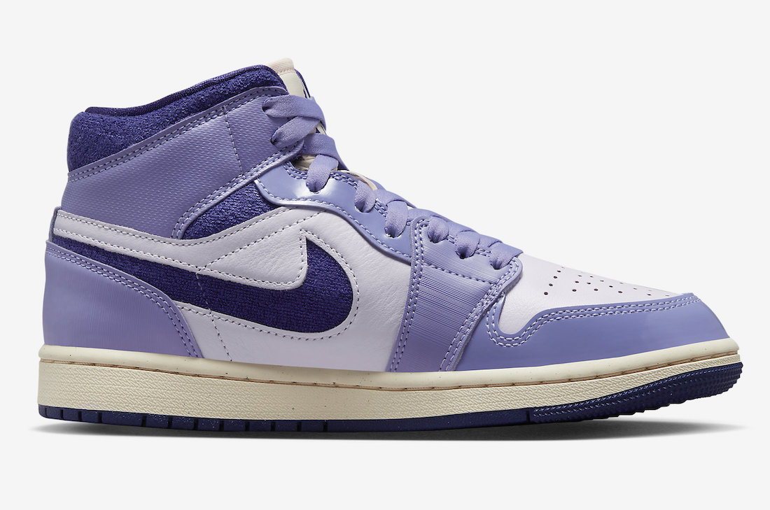 AJ,AJ1,Air Jordan 1 Mid,Sky Pu 质感、颜值真不错!全新「薰衣草」AJ1 今年登场! AJ,AJ1,Air Jordan 1 Mid,Sky Pu 质感、颜值真不错!全新「薰衣草」AJ1 今年登场!