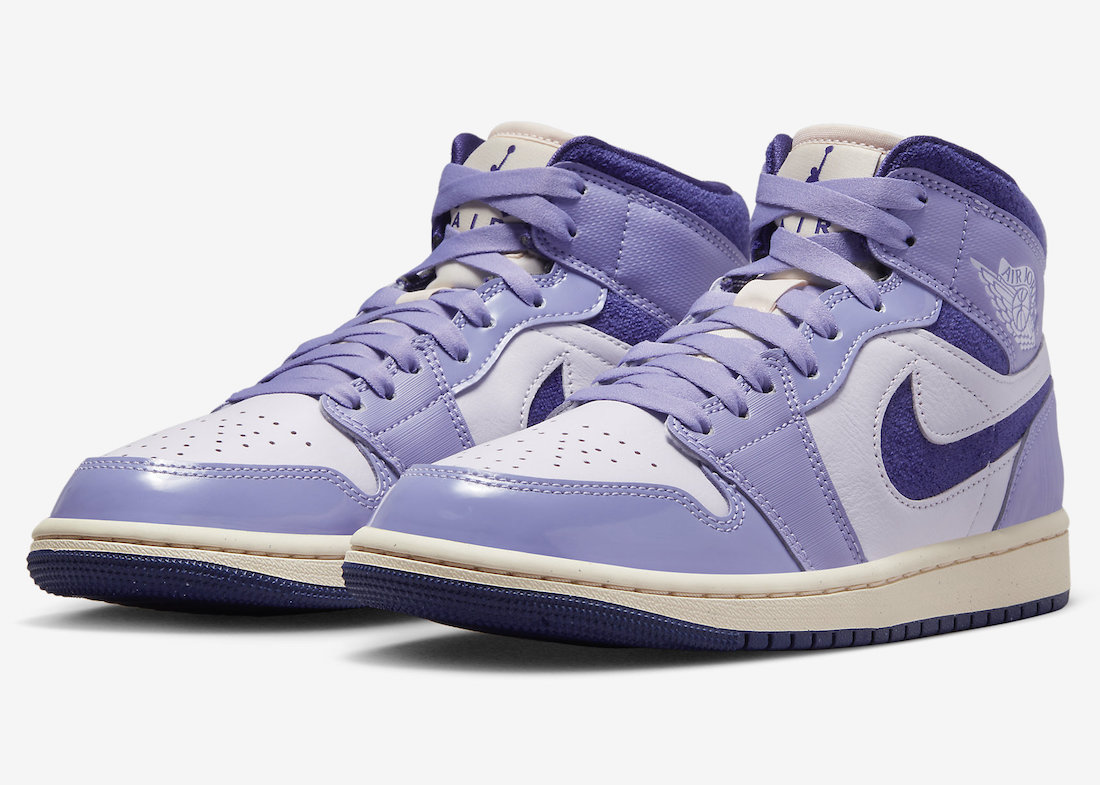 AJ,AJ1,Air Jordan 1 Mid,Sky Pu 质感、颜值真不错!全新「薰衣草」AJ1 今年登场! AJ,AJ1,Air Jordan 1 Mid,Sky Pu 质感、颜值真不错!全新「薰衣草」AJ1 今年登场!