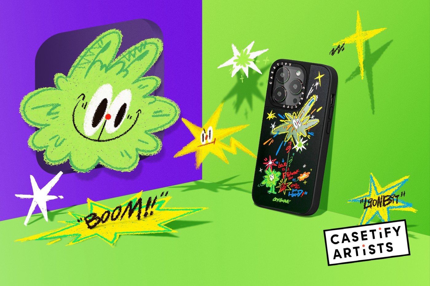 CASETiFY,CROSSWAVE 涂鸦风格爱了!CASETiFY 艺术家联名系列马上登场! CASETiFY,CROSSWAVE 涂鸦风格爱了!CASETiFY 艺术家联名系列马上登场!