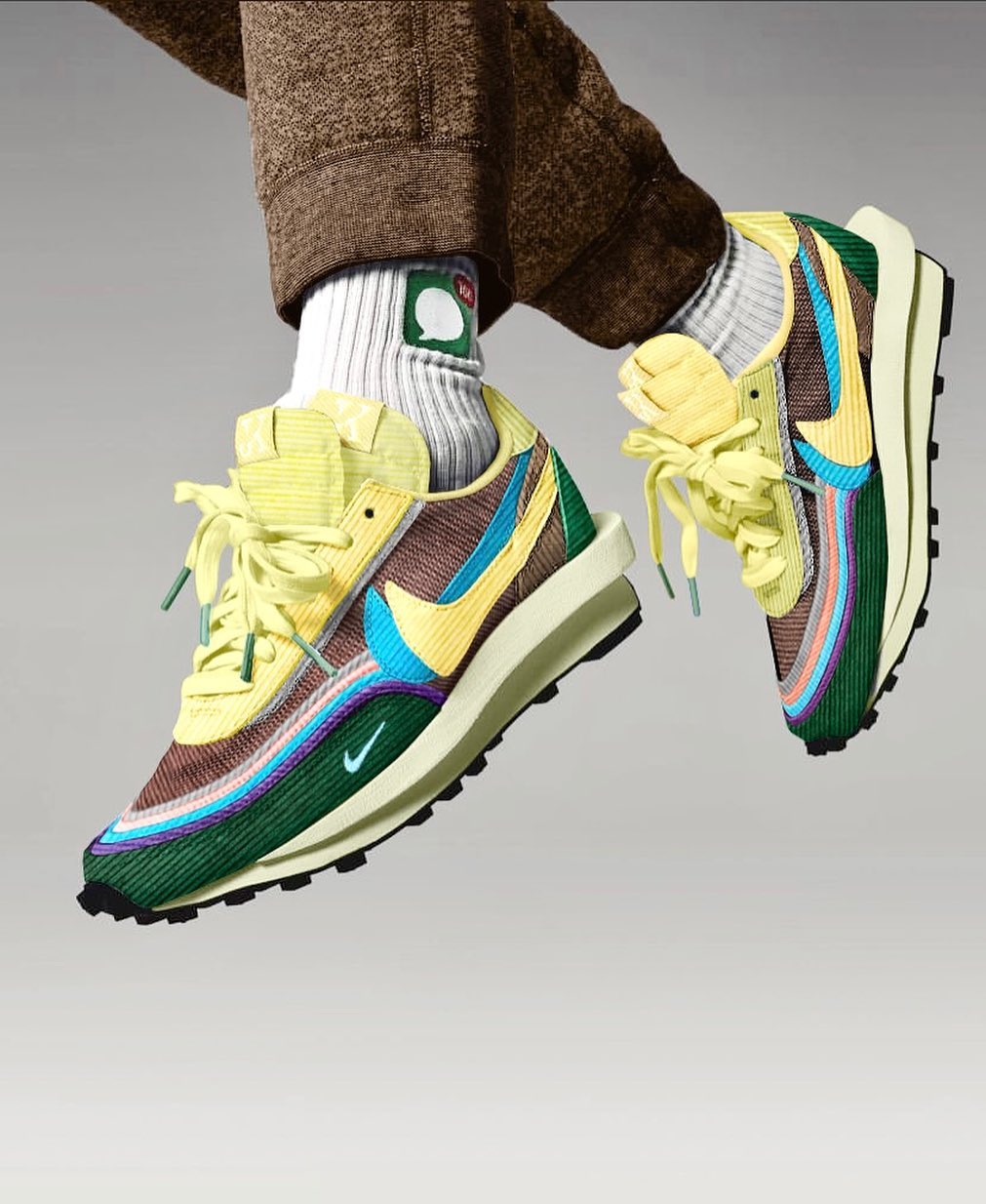 Nike,Air Jordan 灯芯绒 sacai x Nike 上脚太帅!网友:想要市售! Nike,Air Jordan 灯芯绒 sacai x Nike 上脚太帅!网友:想要市售!