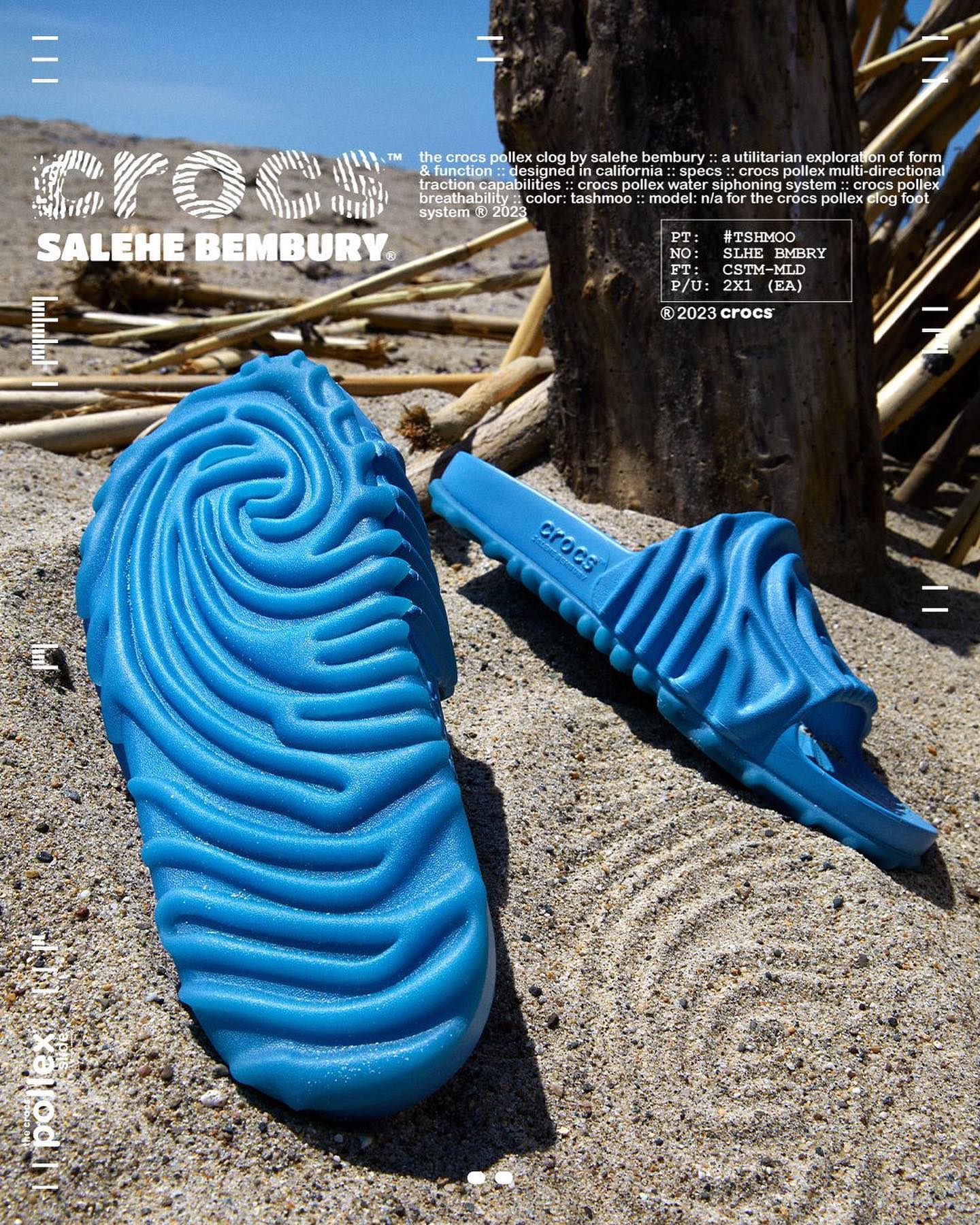 Salehe Bembury,Crocs,Pollex Sl 市价真不低!「指纹拖鞋」又有清爽新配色! Salehe Bembury,Crocs,Pollex Sl 市价真不低!「指纹拖鞋」又有清爽新配色!