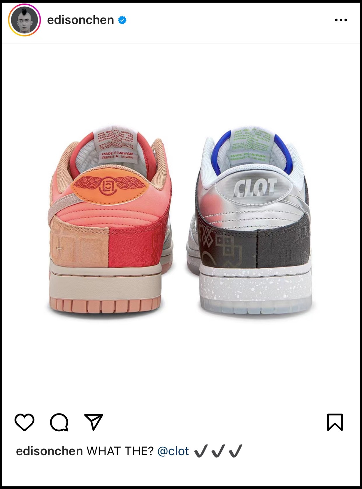 陈冠希,What The,Dunk Low,Nike,CLO 冠希哥够意思!买这双「联名新鞋」真能省 10W?隐藏福利刚刚曝光! 陈冠希,What The,Dunk Low,Nike,CLO 冠希哥够意思!买这双「联名新鞋」真能省 10W?隐藏福利刚刚曝光!