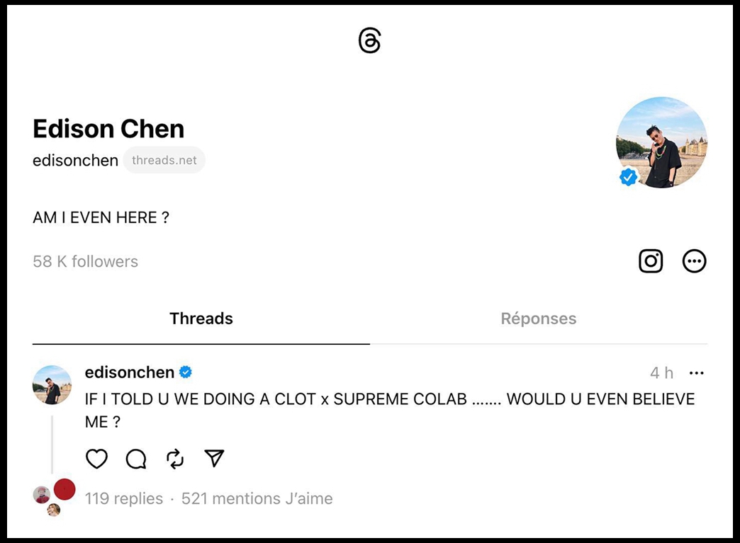 CLOT,Supreme 不拼手速抽签发售!CLOT 官宣 Supreme 新联名! CLOT,Supreme 不拼手速抽签发售!CLOT 官宣 Supreme 新联名!