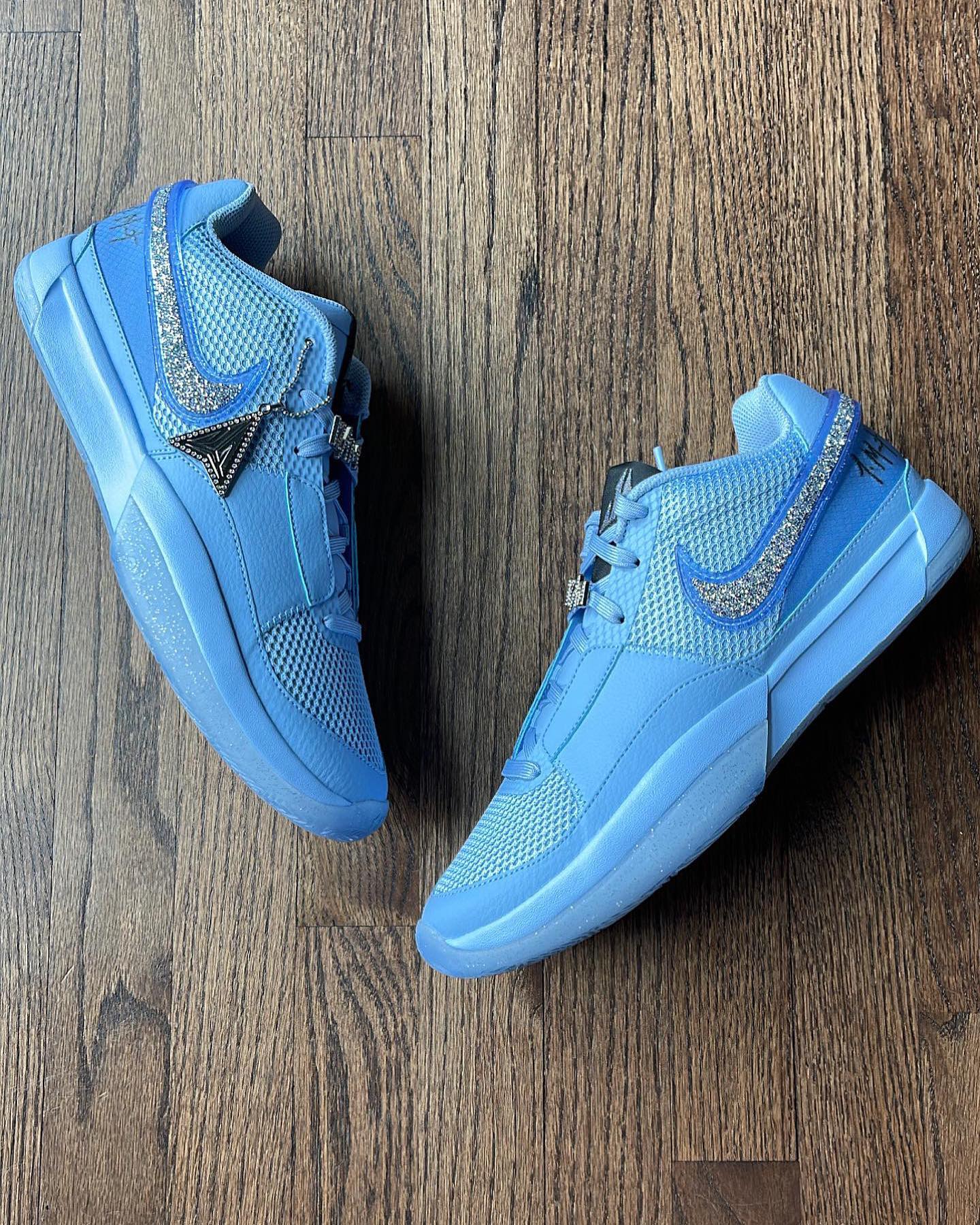 Nike Ja 1 钻石 Swoosh 太奢侈!全新 JA1 实物图曝光! Nike Ja 1 钻石 Swoosh 太奢侈!全新 JA1 实物图曝光!