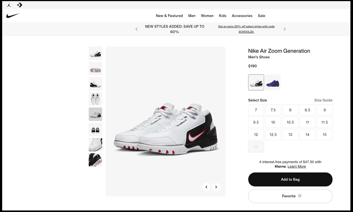 Nike,Air Zoom Generation,Debut 市价小涨!詹姆斯「生涯首秀」AZG 美区补货! Nike,Air Zoom Generation,Debut 市价小涨!詹姆斯「生涯首秀」AZG 美区补货!