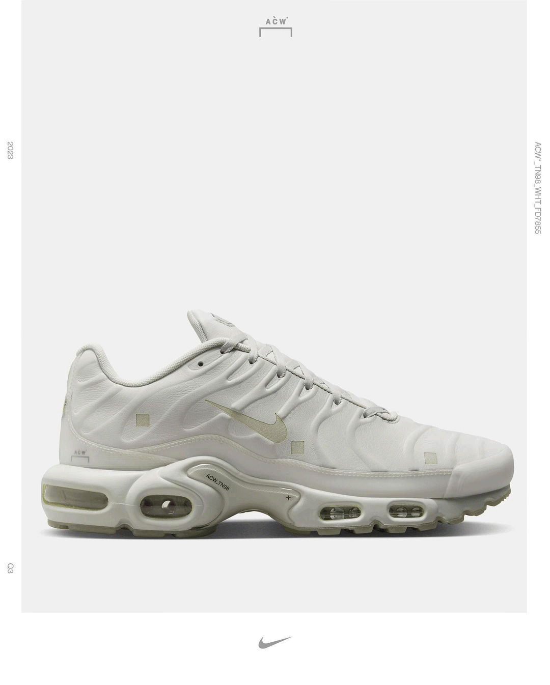 A-COLD-WALL*,Nike,Air Max Plus ACW x Nike 新联名终于要来了!你给打几分? A-COLD-WALL*,Nike,Air Max Plus ACW x Nike 新联名终于要来了!你给打几分?