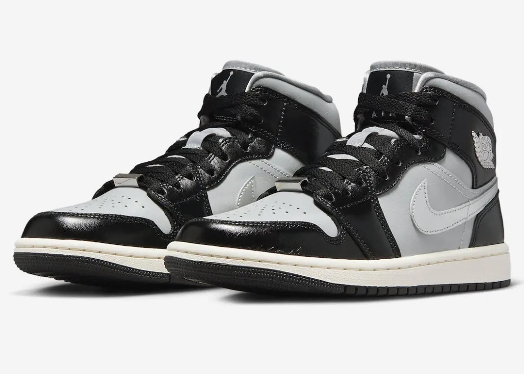 Black Chrome,Air Jordan 1 Mid, 银钩 AJ1 闪到我了!小细节真不少! Black Chrome,Air Jordan 1 Mid, 银钩 AJ1 闪到我了!小细节真不少!