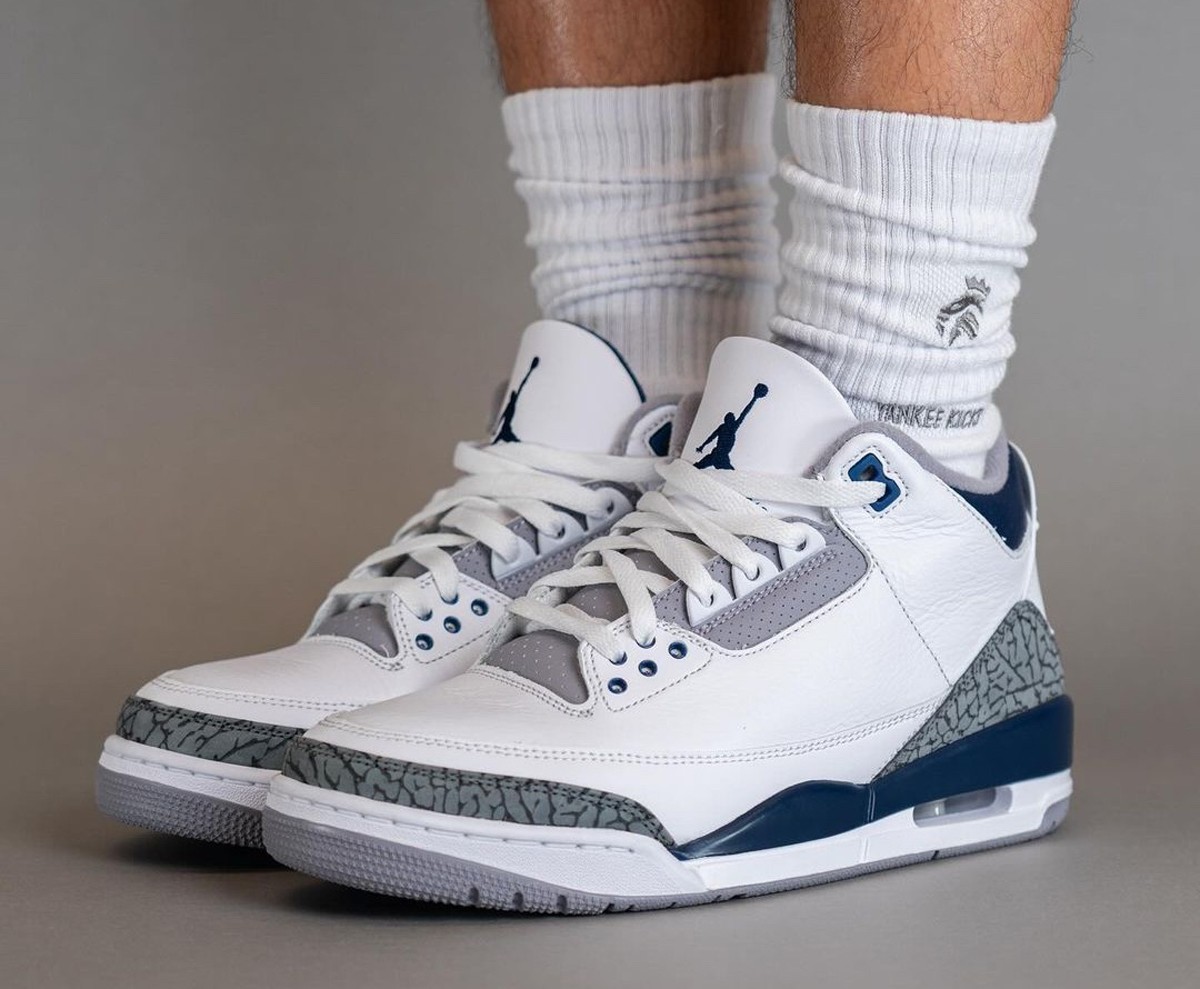 AJ3,Air Jordan 3,Midnight Navy 「午夜蓝」AJ3 最新上脚图曝光!你种草了吗? AJ3,Air Jordan 3,Midnight Navy 「午夜蓝」AJ3 最新上脚图曝光!你种草了吗?