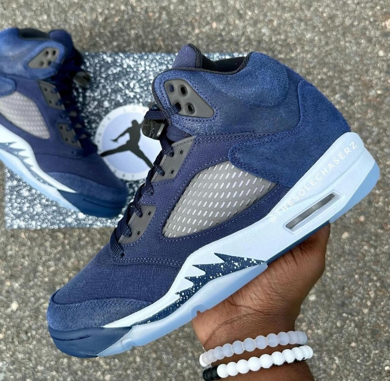 AJ5,Air Jordan 5,Navy,FD6812-4 「海军蓝」AJ5 最新实物曝光!下月登场! AJ5,Air Jordan 5,Navy,FD6812-4 「海军蓝」AJ5 最新实物曝光!下月登场!
