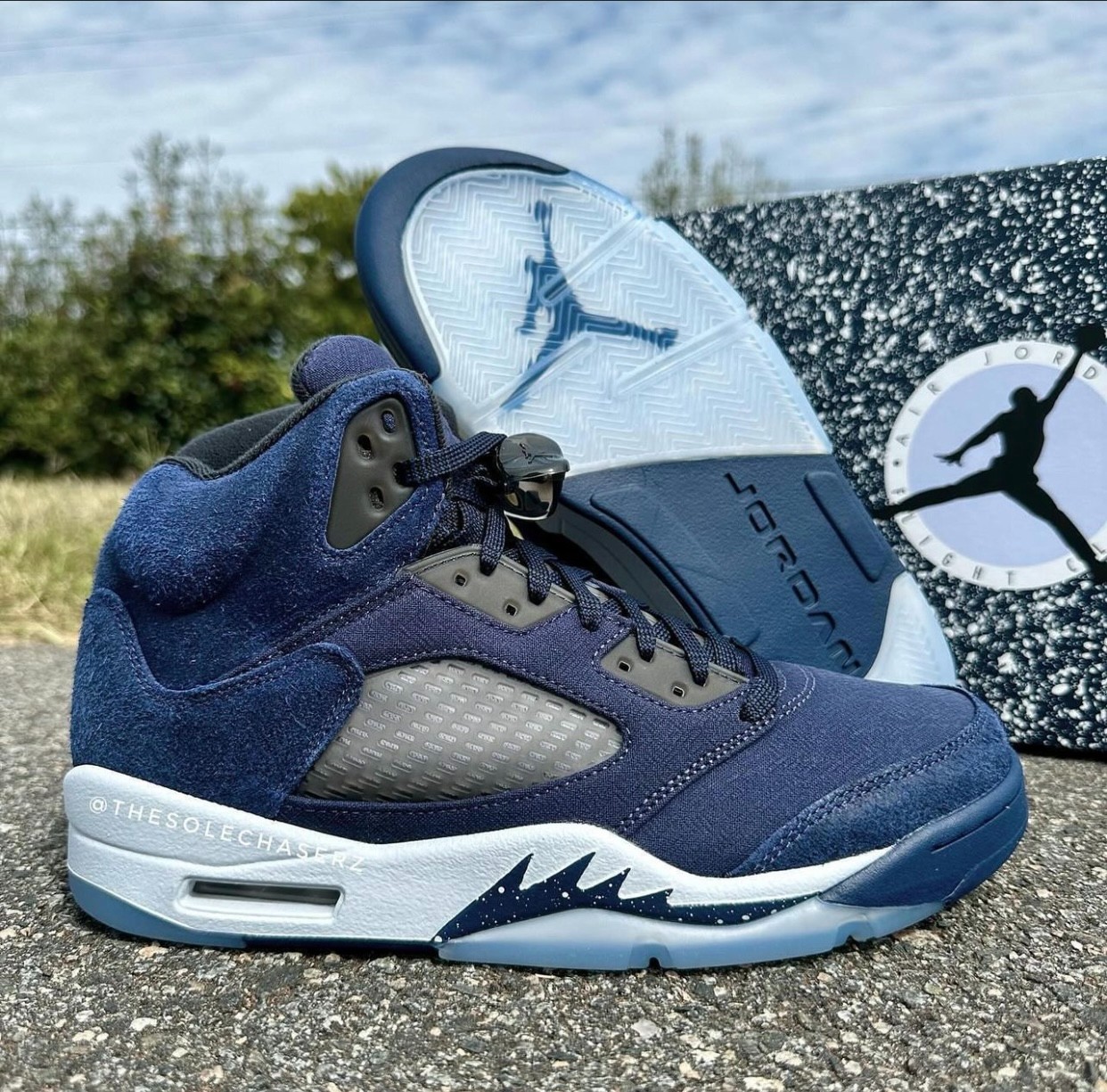 AJ5,Air Jordan 5,Navy,FD6812-4 「海军蓝」AJ5 最新实物曝光!下月登场! AJ5,Air Jordan 5,Navy,FD6812-4 「海军蓝」AJ5 最新实物曝光!下月登场!