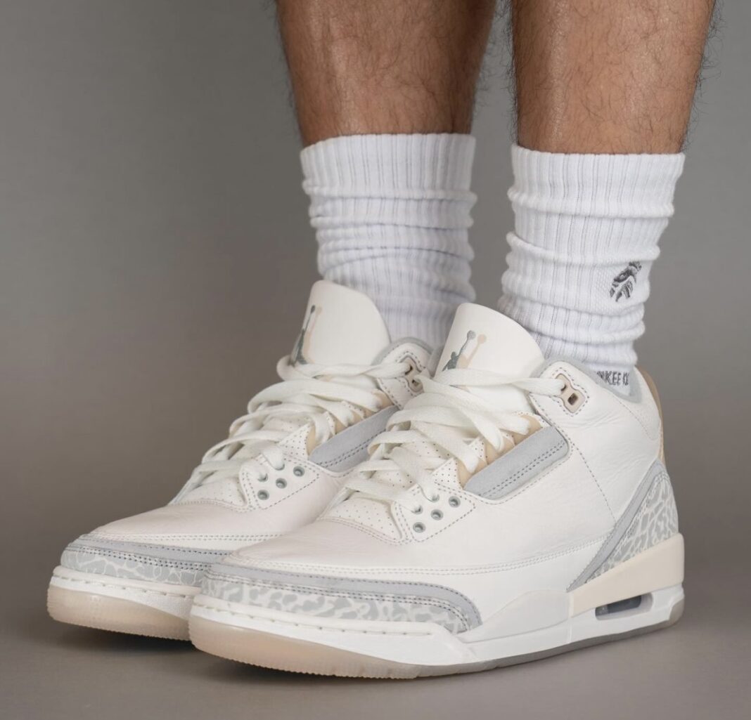 AJ3,Air Jordan 3,Craft “Ivory AMM x AJ3 新平替曝光!这样的后跟头次见! AJ3,Air Jordan 3,Craft “Ivory AMM x AJ3 新平替曝光!这样的后跟头次见!