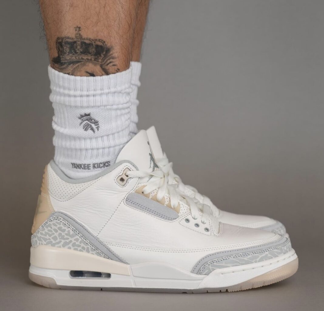 AJ3,Air Jordan 3,Craft “Ivory AMM x AJ3 新平替曝光!这样的后跟头次见! AJ3,Air Jordan 3,Craft “Ivory AMM x AJ3 新平替曝光!这样的后跟头次见!