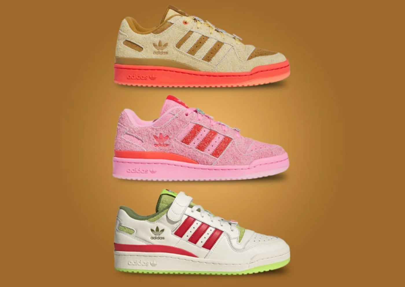 The Grinch,adidas Originals,Fo  「圣诞」三叶草新鞋实物曝光!这次颜值有点高! The Grinch,adidas Originals,Fo  「圣诞」三叶草新鞋实物曝光!这次颜值有点高!