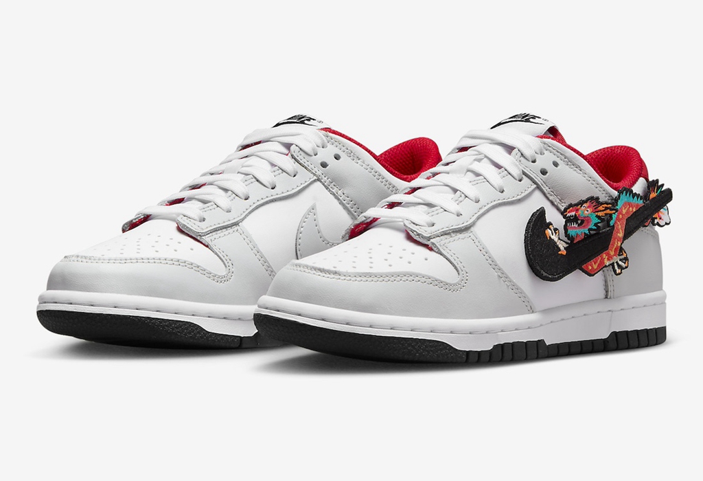 Dunk Low GS,Nike,Year of the D 又一双 Nike 龙年新鞋曝光!还是「盘龙」Swoosh! Dunk Low GS,Nike,Year of the D 又一双 Nike 龙年新鞋曝光!还是「盘龙」Swoosh!