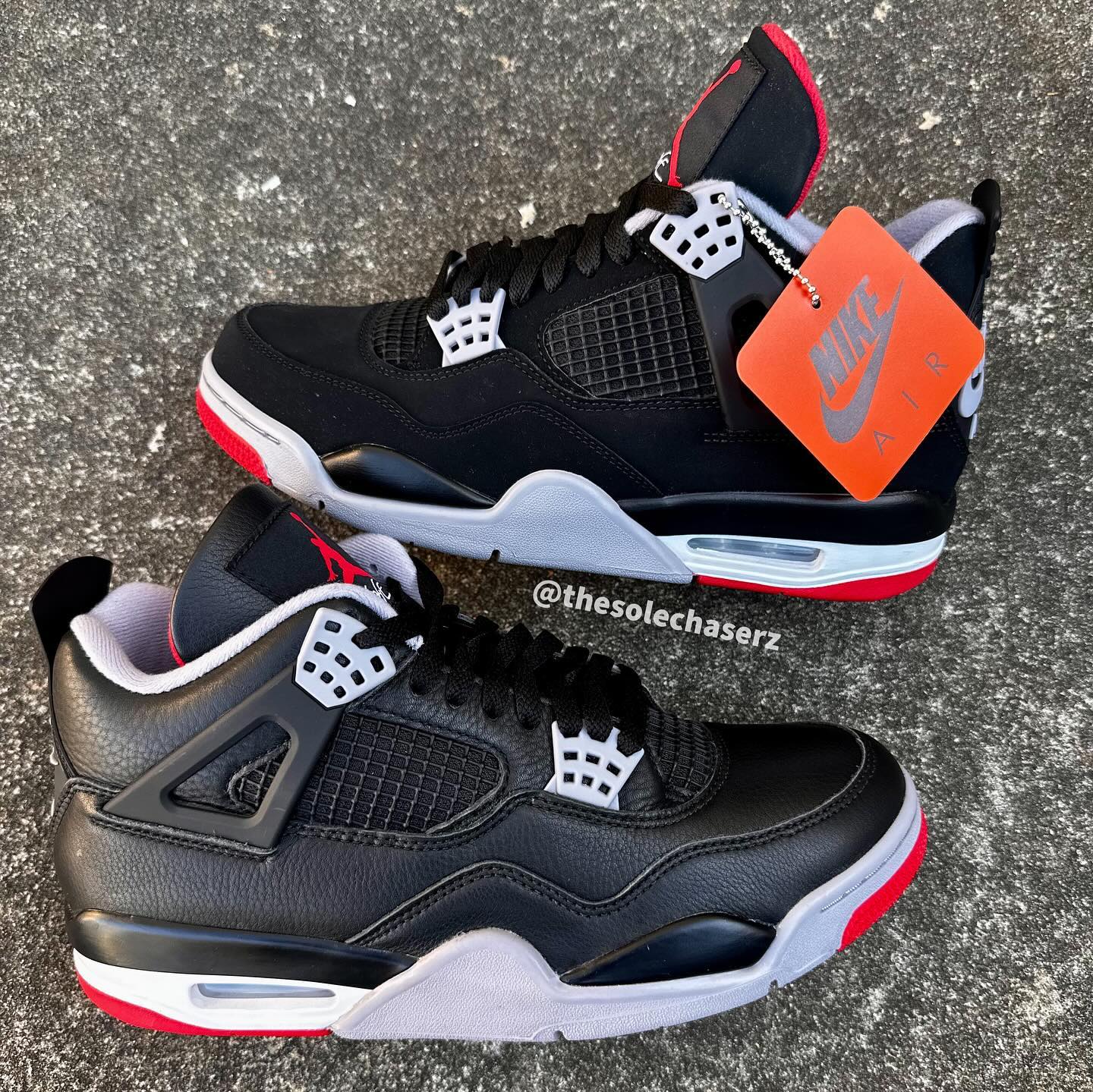 AJ4,Air Jordan 4,Bred Reimagin 「黑红」AJ4 新旧对比!你更爱哪双? AJ4,Air Jordan 4,Bred Reimagin 「黑红」AJ4 新旧对比!你更爱哪双?